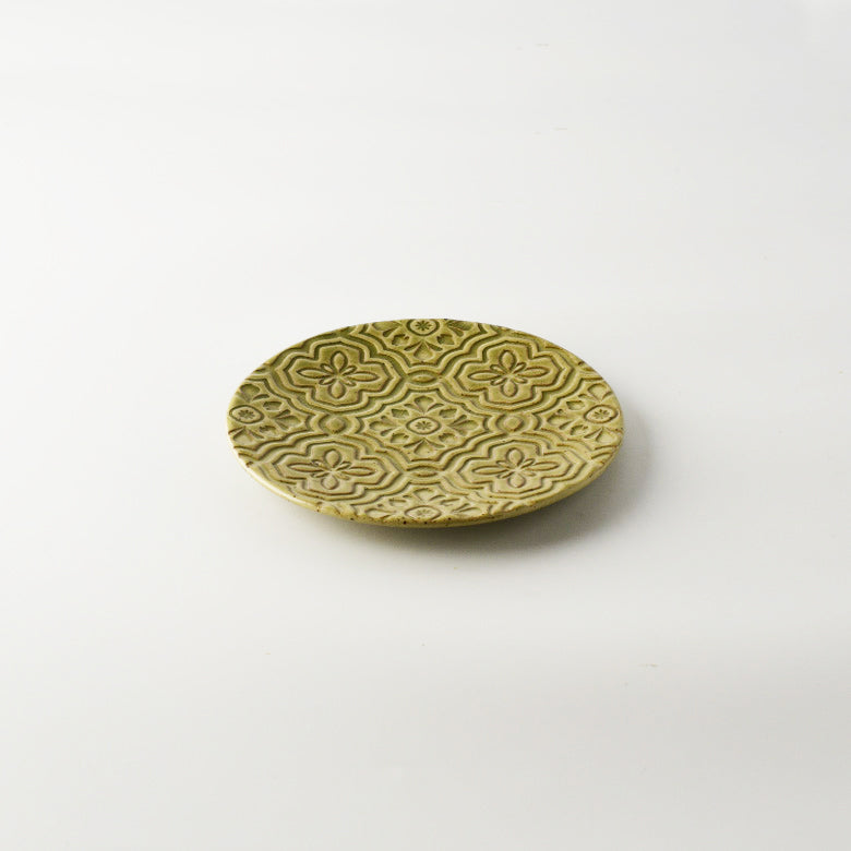 | Studio M'| Rau cau 花紋15cm 碟子 | (菫/青磁/翡翠/黃瀨戶)