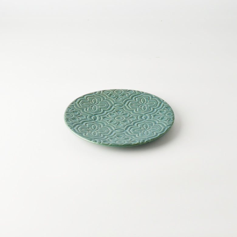 | Studio M'| Rau cau 花紋15cm 碟子 | (菫/青磁/翡翠/黃瀨戶)