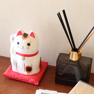 |一千乃|手工和紙俄羅斯娃娃招財貓 - 花貓 (預售貨品)