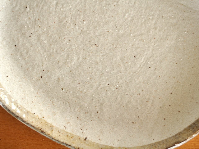 | 白唐津粗陶系列 | 美濃燒 26.5cm 橢圓碟