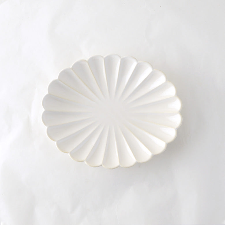 | Studio M'|  Blossom花形20cm 橢圓碟 (紫/ 粉紅 / 白)