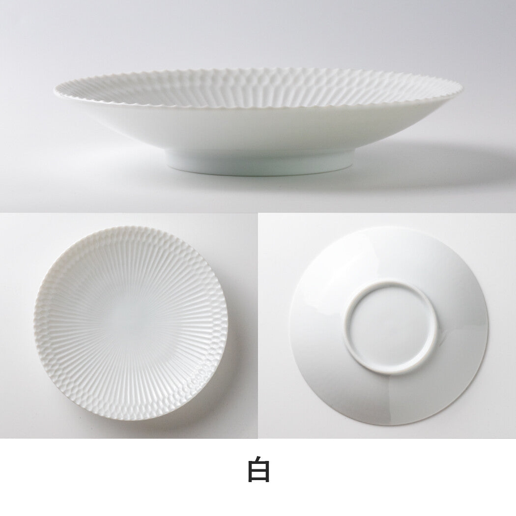 | 小田陶器 | 美濃燒 Sazanami 21cm盤碟 (2色)