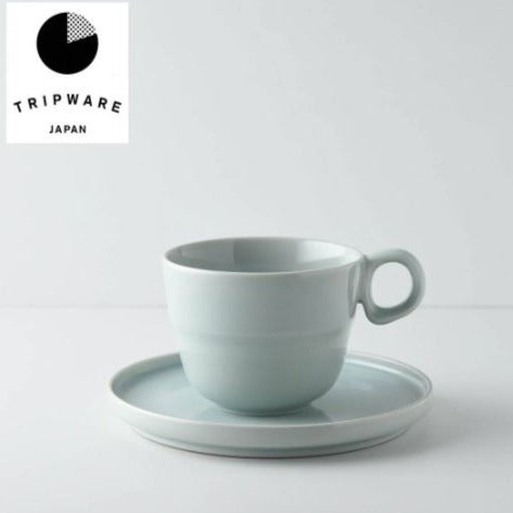 | Tripware | 美濃燒咖啡杯連碟子 | 淺藍色