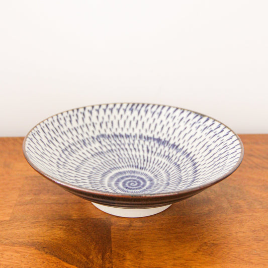 | 昭和製陶|	美濃燒 24.5cm 拉麵碗 (漩渦)
