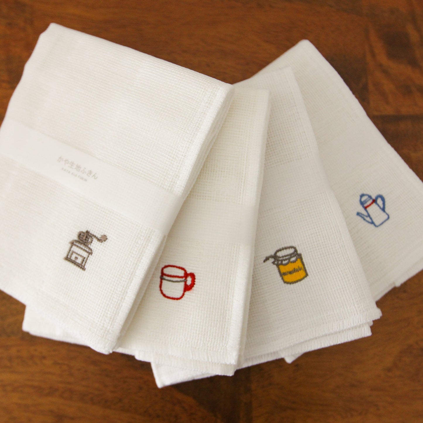 ｜KAYA KITCHEN CLOTH｜ 廚房抹巾 (咖啡磨機,咖啡杯, 茶壺, 果醬)