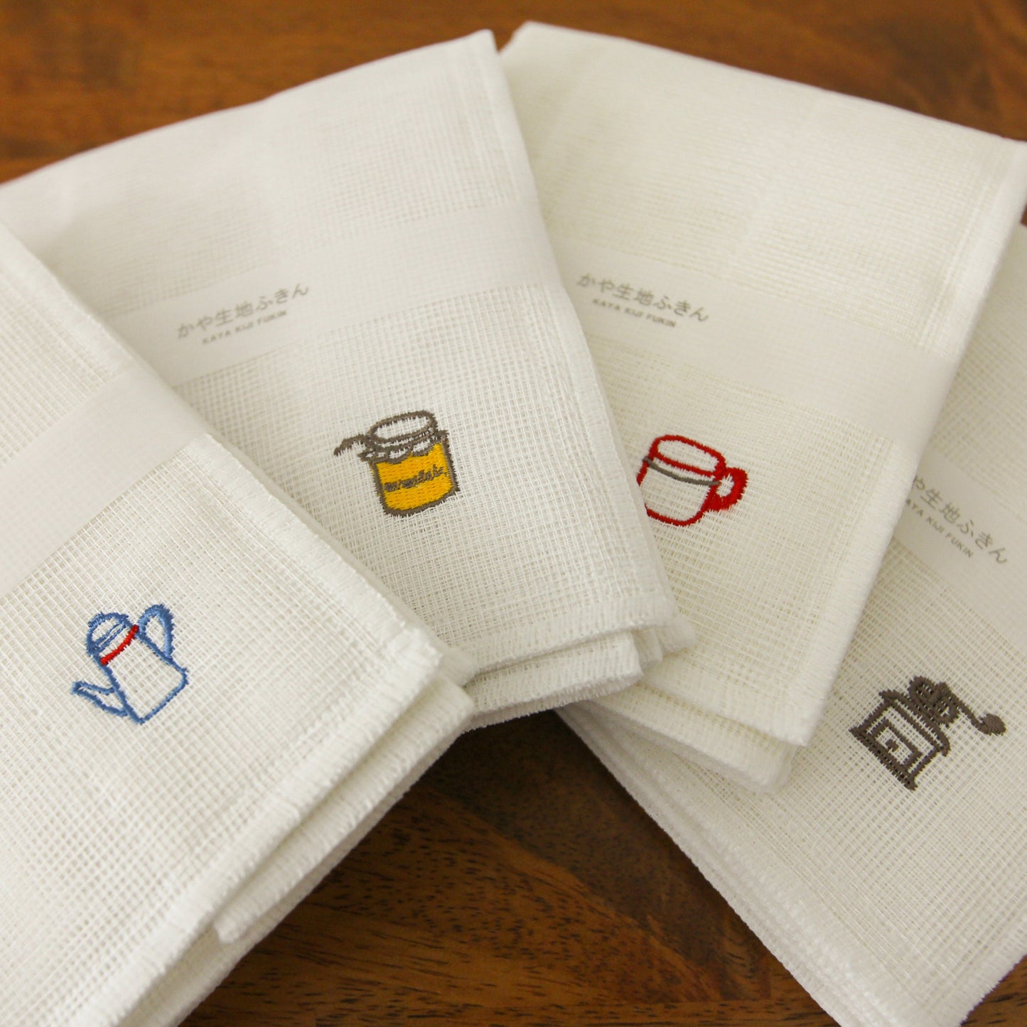 ｜KAYA KITCHEN CLOTH｜ 廚房抹巾 (咖啡磨機,咖啡杯, 茶壺, 果醬)
