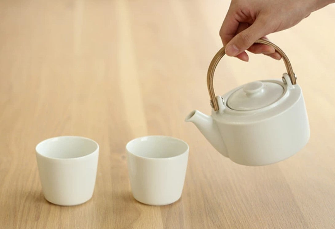 | SALIU | 祥 - SYO系列 美濃燒手工白瓷茶壺&茶杯禮盒套裝