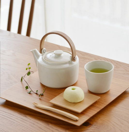 | SALIU | 祥 - SYO系列 美濃燒手工白瓷茶壺&茶杯禮盒套裝